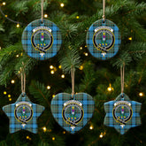 Fergusson Ancient Tartan Crest Christmas Ceramic Ornament